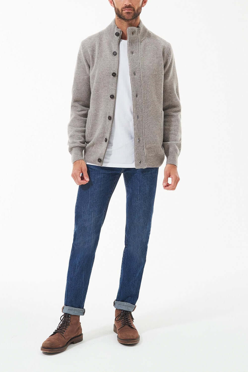 BARBOUR Maglione con zip Patch Uncategorized BARBOUR