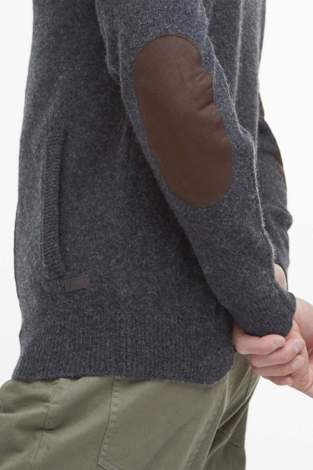 BARBOUR Maglione con zip Patch Uncategorized BARBOUR