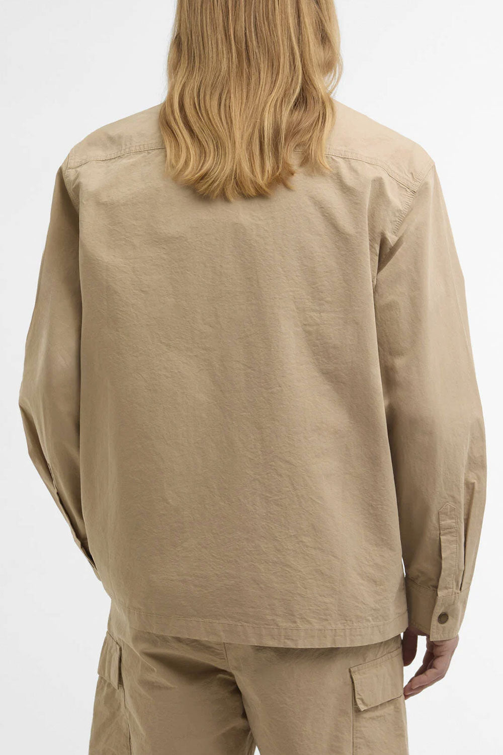 BARBOUR Overshirt Spey in popeline di cotone