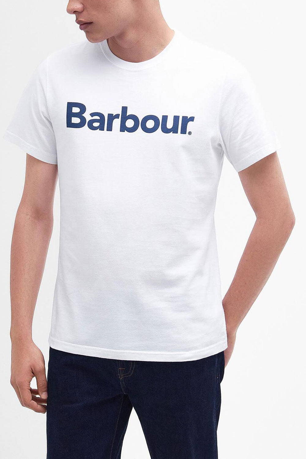 BARBOUR Tshirt in cotone con logo