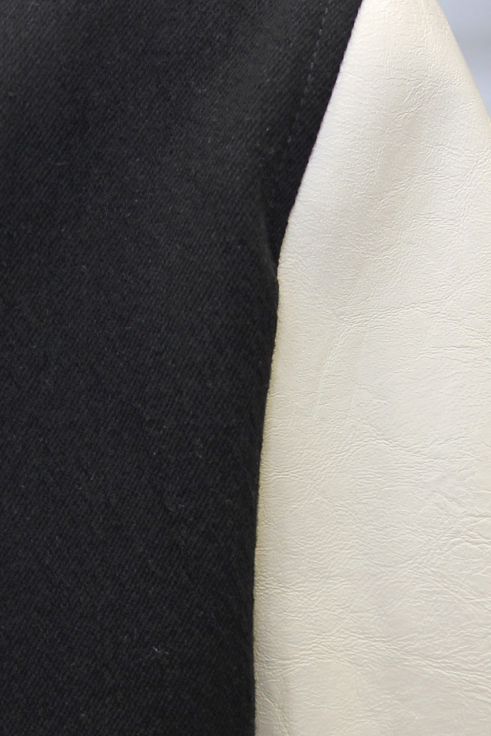 N21 Giubbotto college con maniche in pelle N21