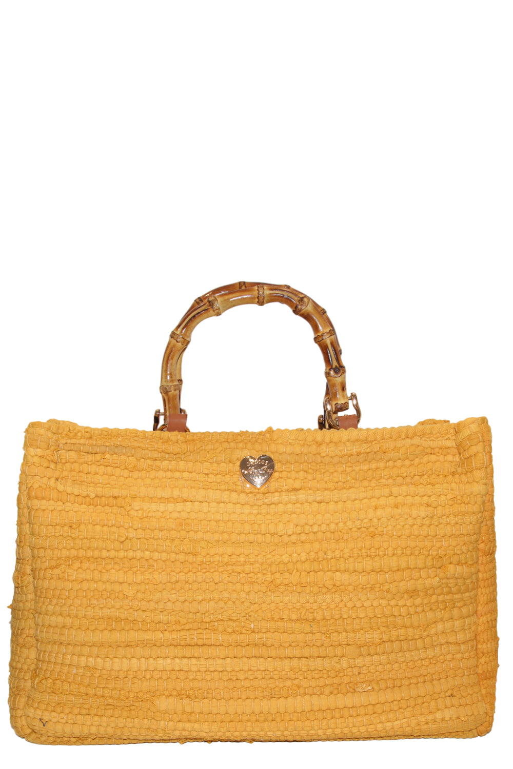 MIA BAG Borsa media con manici bamboo