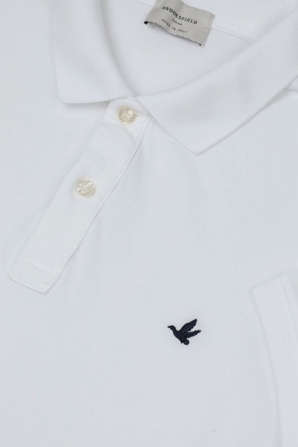 BROOKSFIELD Polo in piquet di cotone con logo ricamato