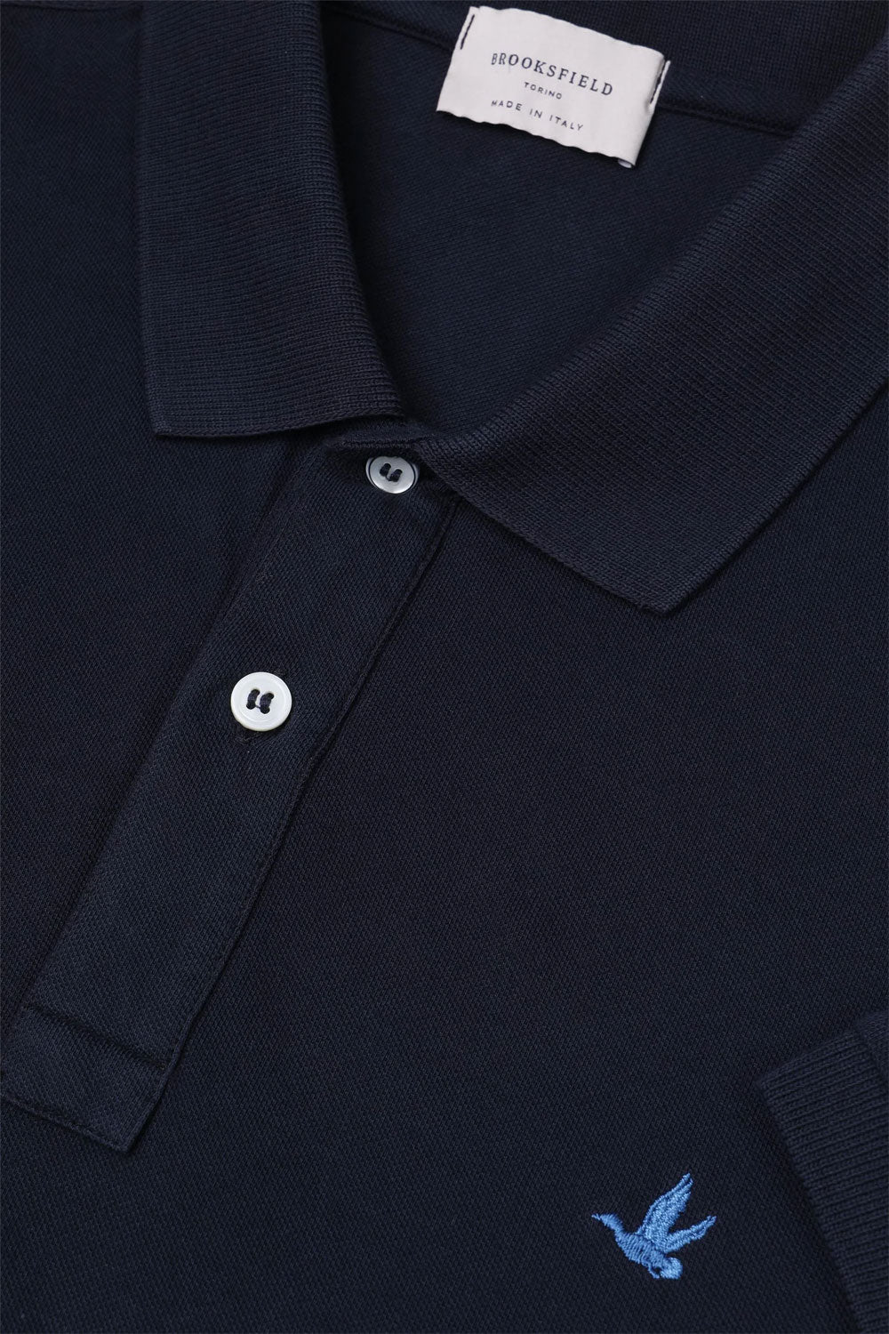 BROOKSFIELD Polo in piquet di cotone con logo ricamato