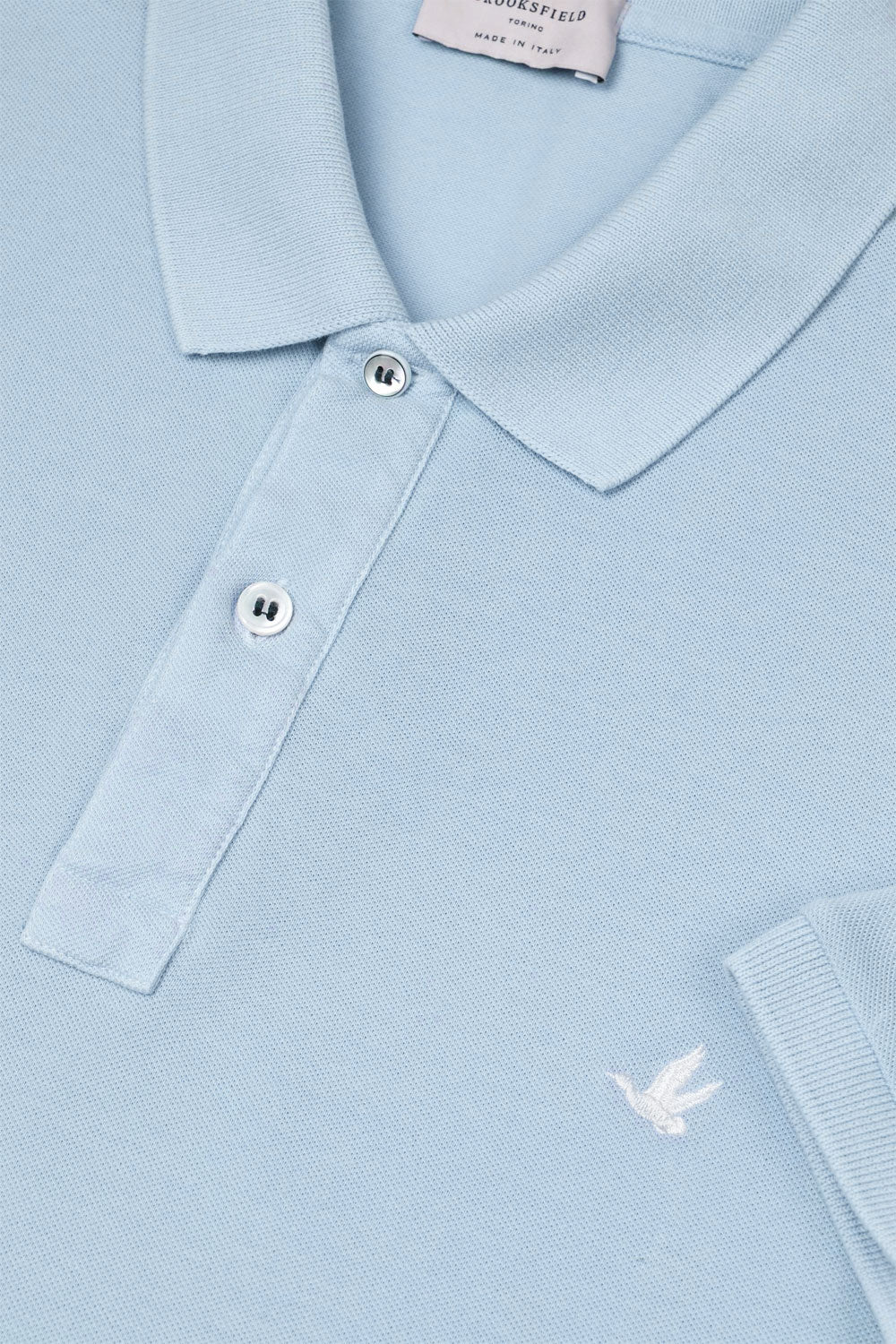 BROOKSFIELD Polo in piquet di cotone con logo ricamato