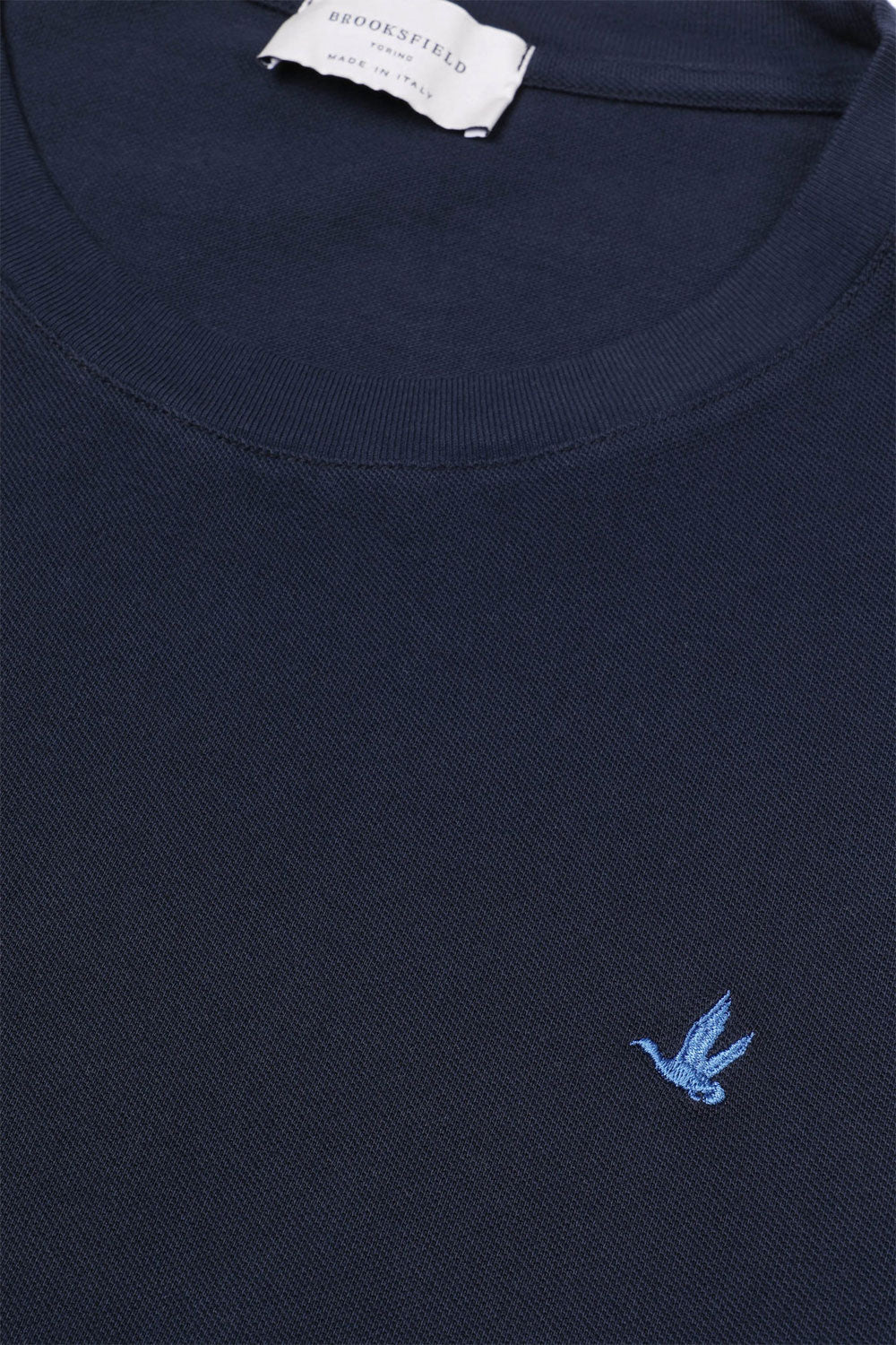 BROOKSFIELD T-shirt in piquet di cotone con logo