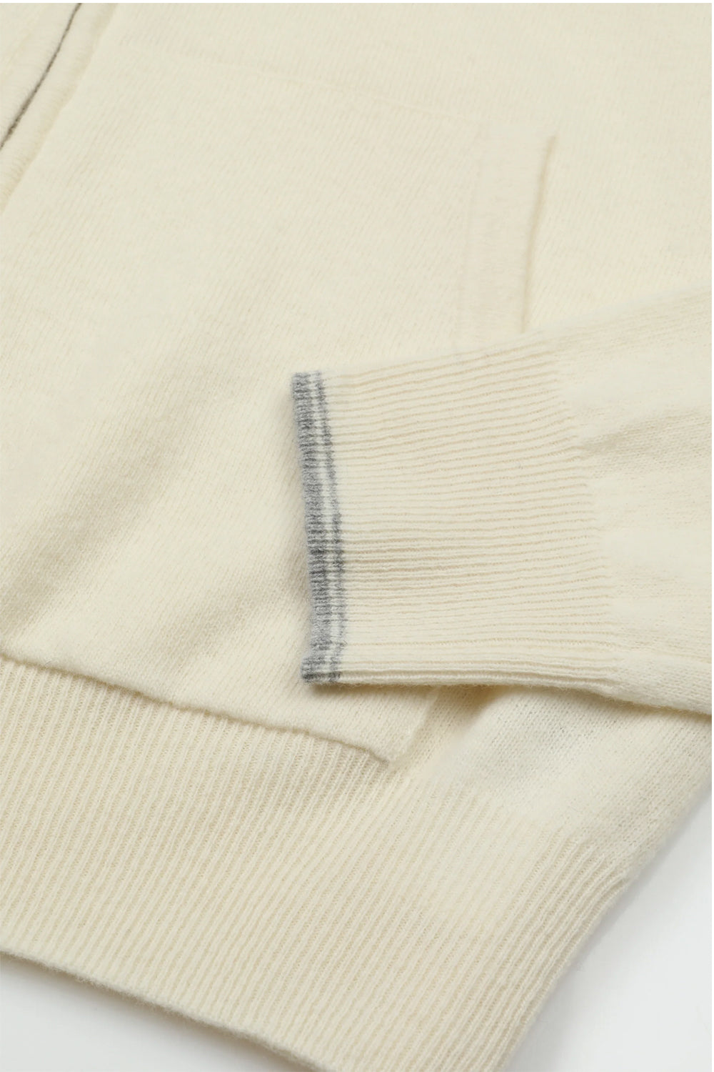 BROOKSFIELD Giubbotto con zip in maglia in lana con cappuccio