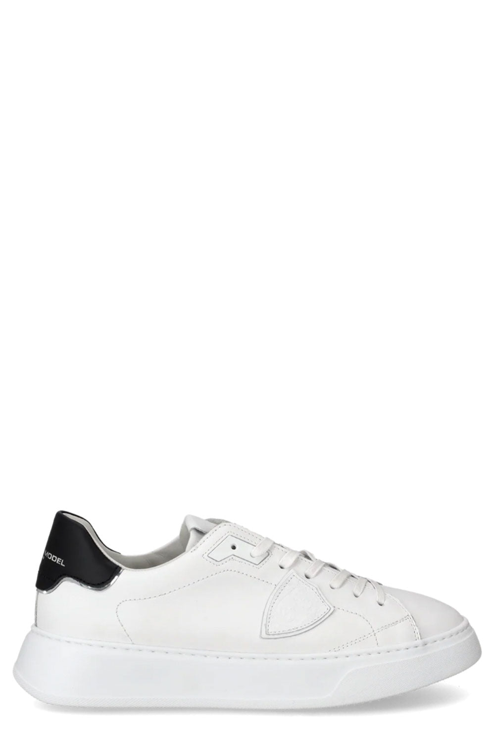 PHILIPPE MODEL Sneaker bassa Temple uomo bianco e nero