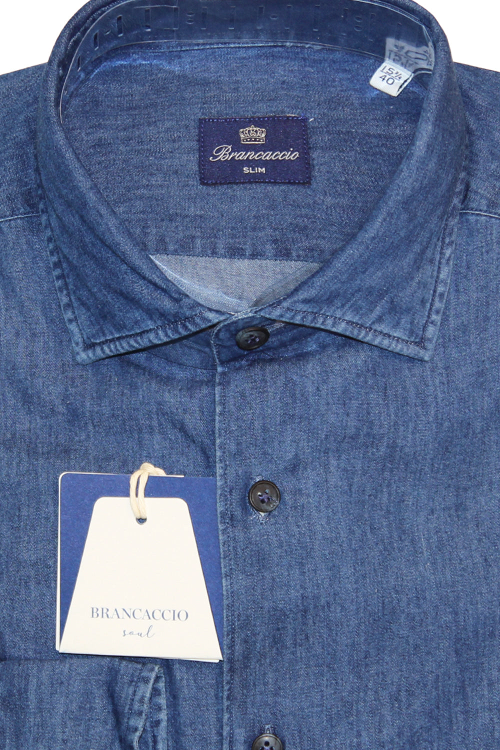 BRANCACCIO Camicia in cotone chambray BRANCACCIO