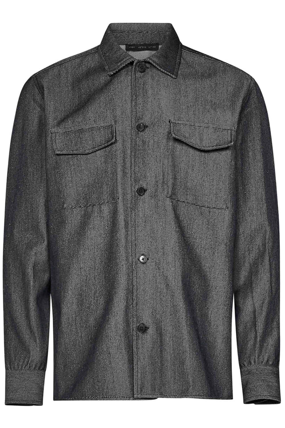 LOW BRAND Camicia denim wool con tasconi Uncategorized LOW BRAND