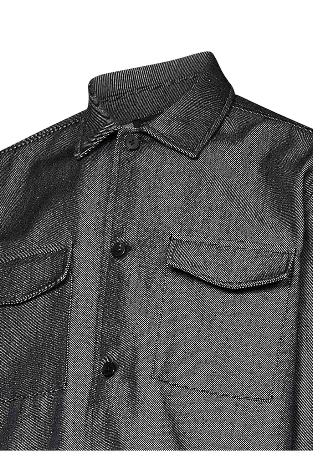 LOW BRAND Camicia denim wool con tasconi Uncategorized LOW BRAND