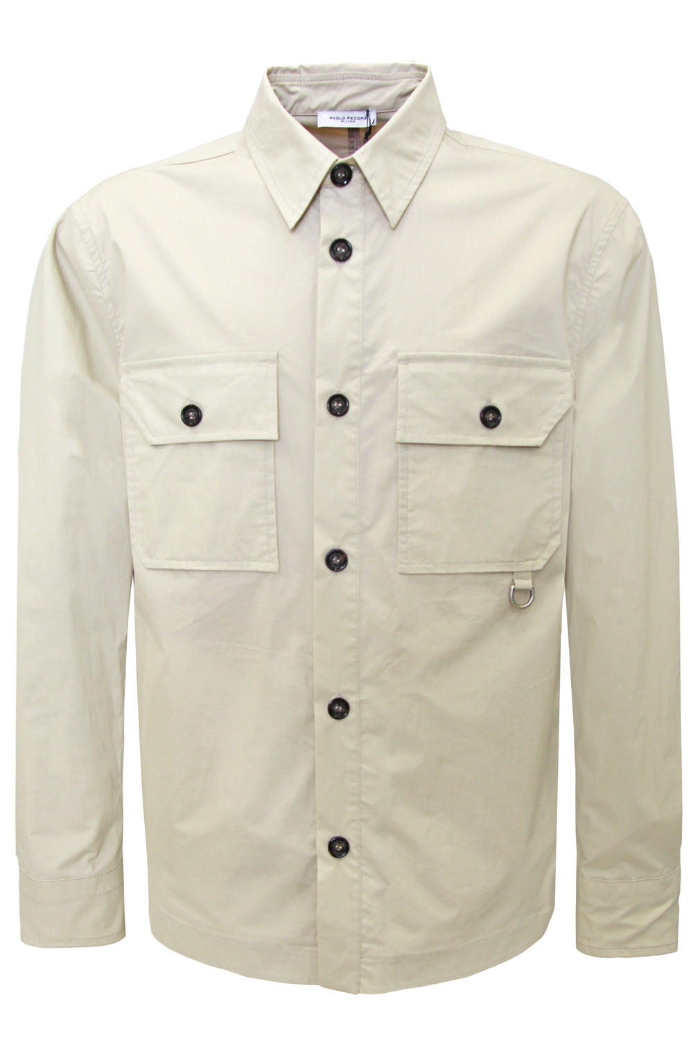 PAOLO PECORA Overshirt in cotone con tasconi PAOLO PECORA