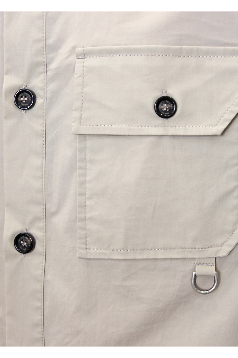 PAOLO PECORA Overshirt in cotone con tasconi PAOLO PECORA