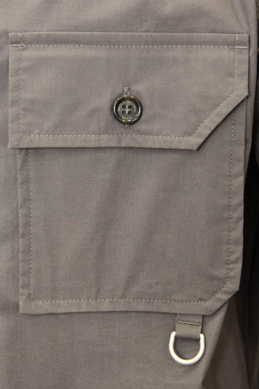 PAOLO PECORA Overshirt in cotone con tasconi PAOLO PECORA