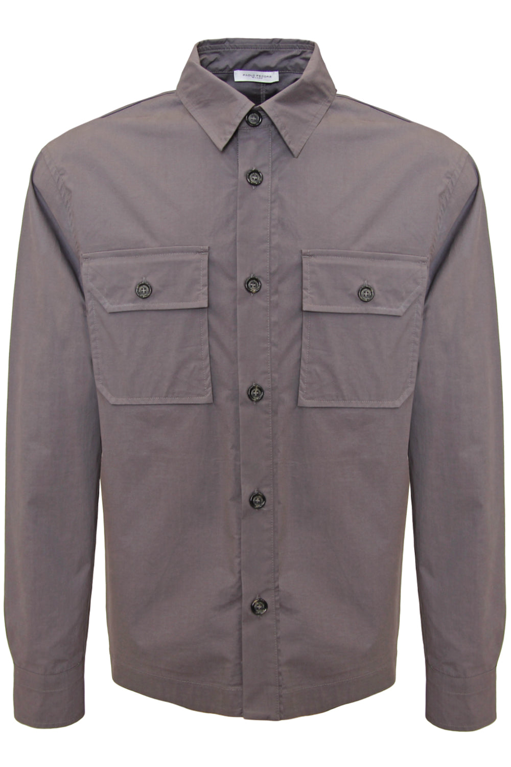 PAOLO PECORA Overshirt in cotone con tasconi PAOLO PECORA
