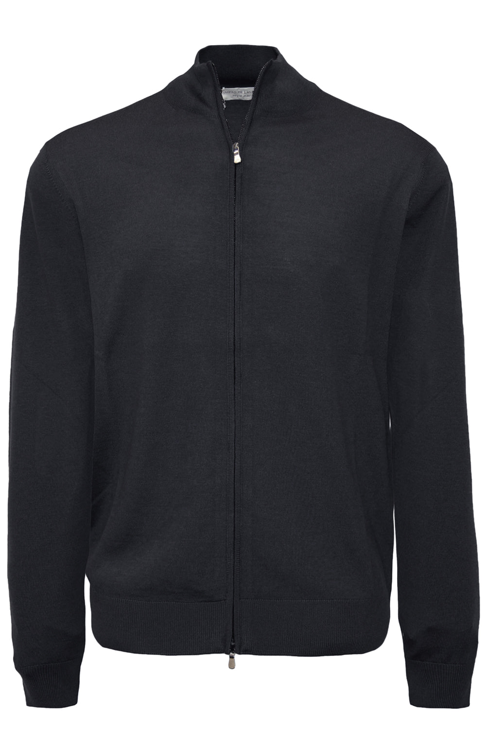 FILIPPO DE LAURENTIIS Cardigan in lana con zip FILIPPO DE LAURENTIIS