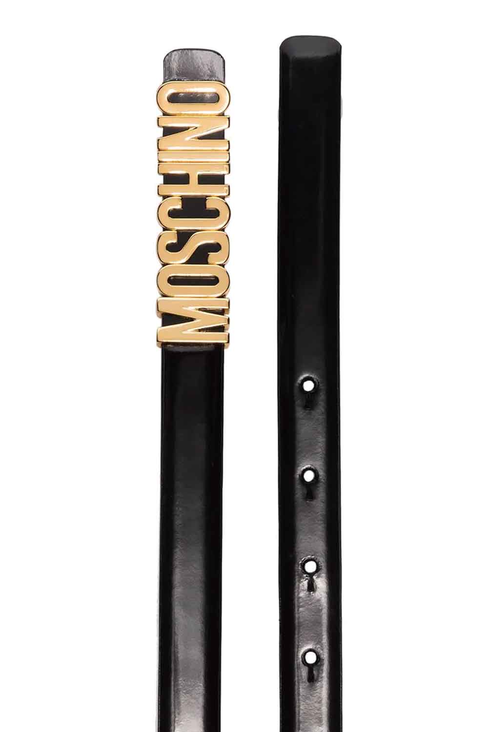 MOSCHINO Cintura piccola con lettering lucido Uncategorized MOSCHINO