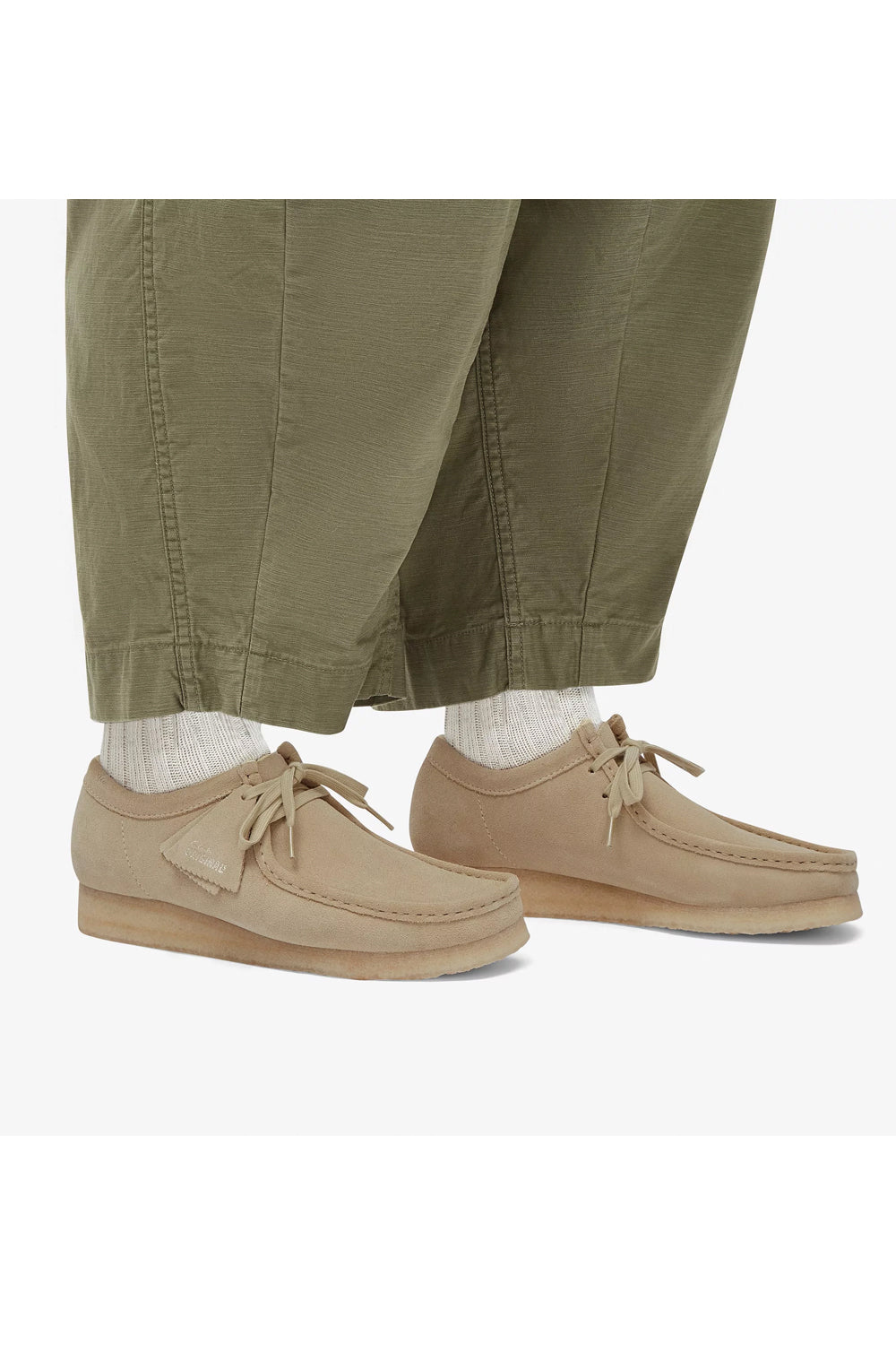 CLARKS Polacchino Wallabee in scamosciato