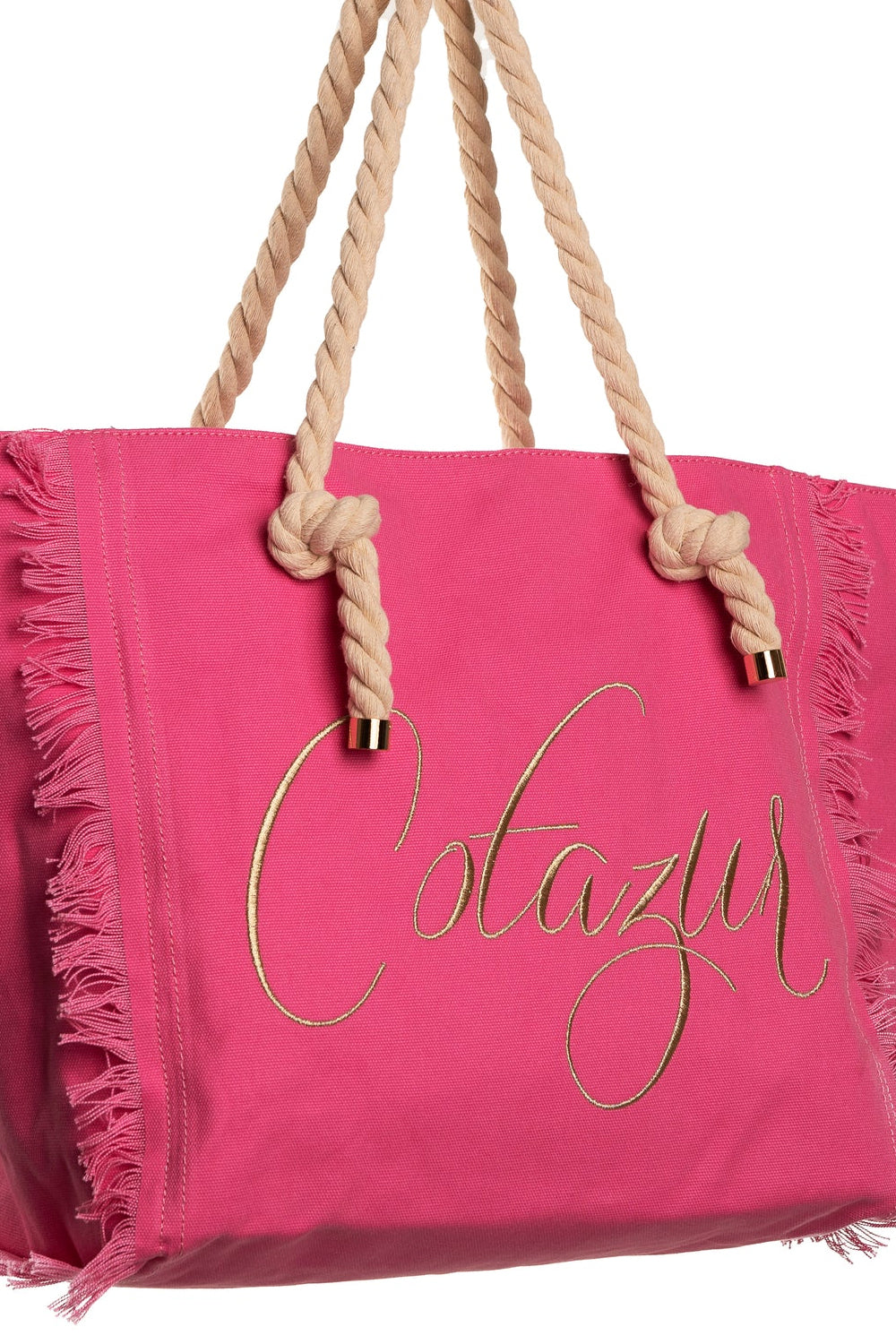 COTAZUR Borsa in canvas con logo Uncategorized COTAZUR