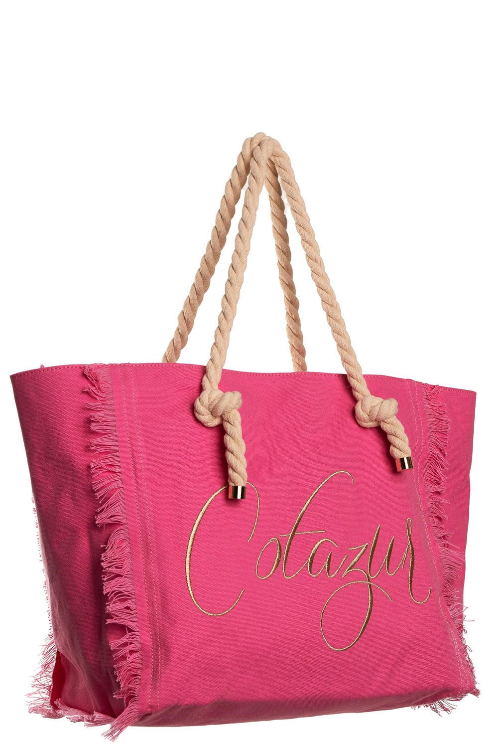 COTAZUR Borsa in canvas con logo Uncategorized COTAZUR