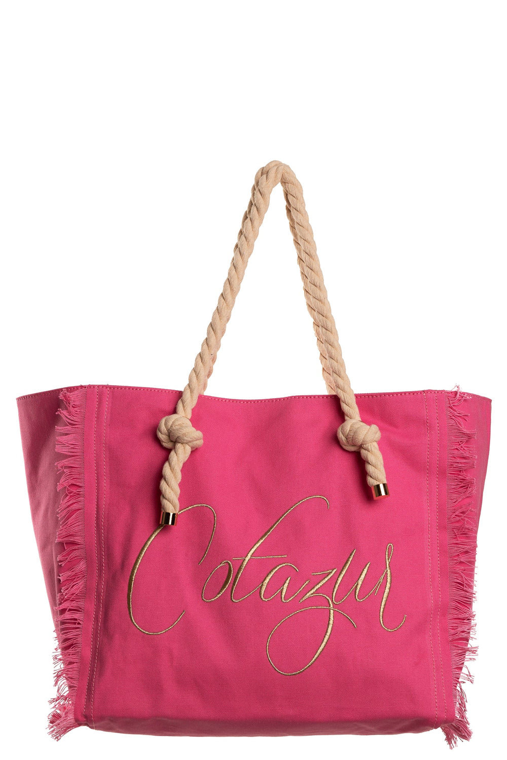 COTAZUR Borsa in canvas con logo Uncategorized COTAZUR