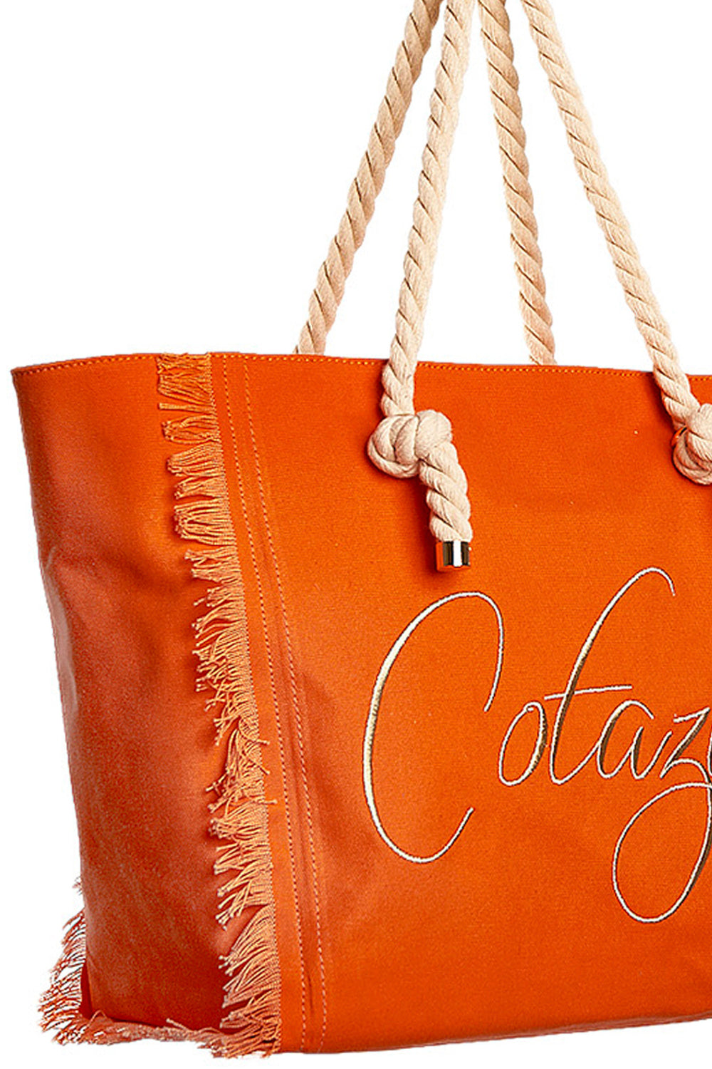 COTAZUR Borsa in canvas con logo Uncategorized COTAZUR