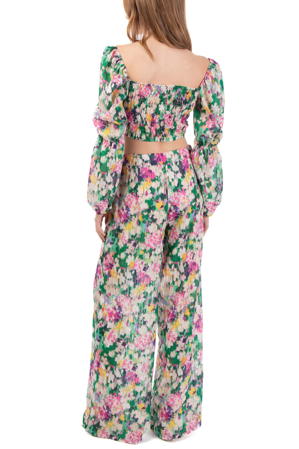 LE VOLIERE Cropped top con maniche palloncino LE VOLIERE