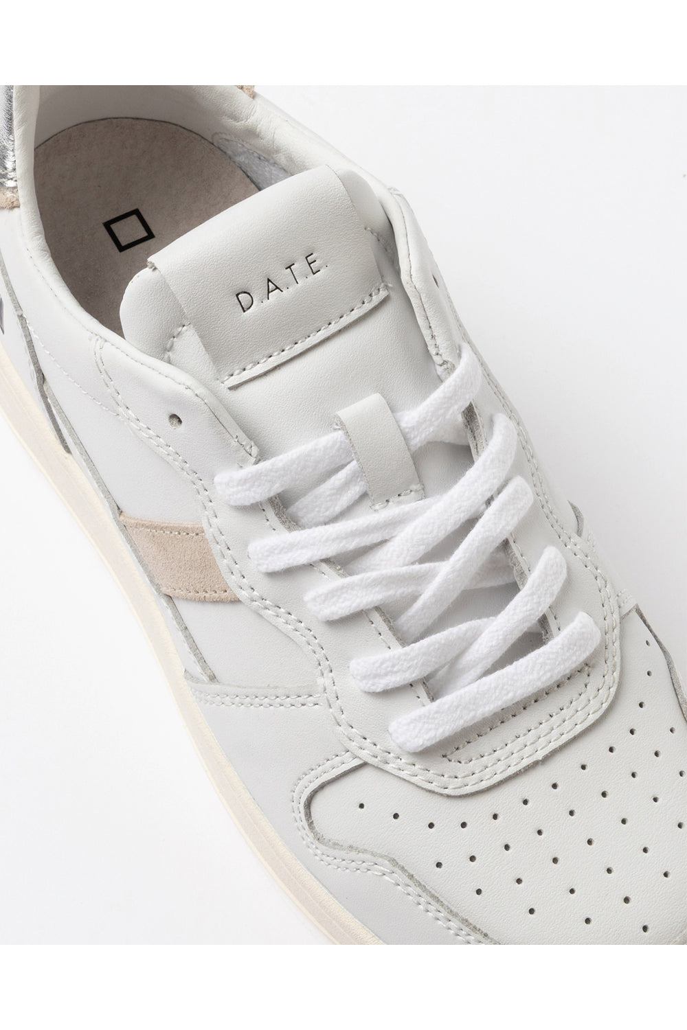 D.A.T.E. Scarpe Court 2.0 Basic White Silver