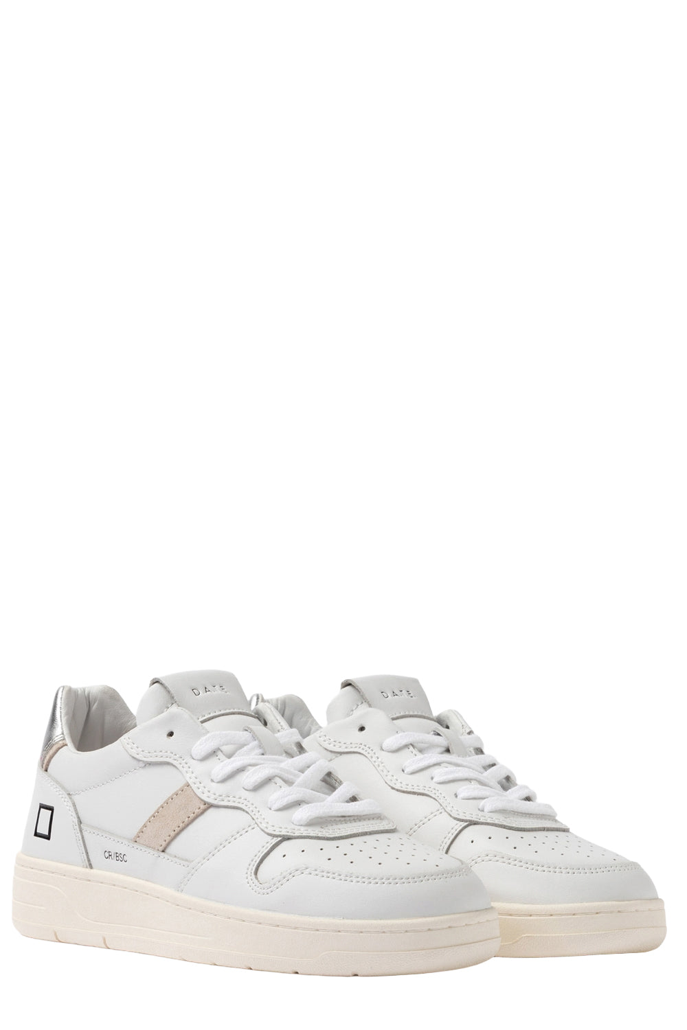 D.A.T.E. Scarpe Court 2.0 Basic White Silver