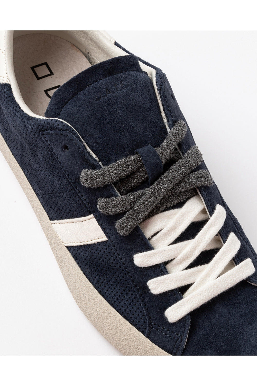 D.A.T.E. Scarpe Hill Low Perforated Blue