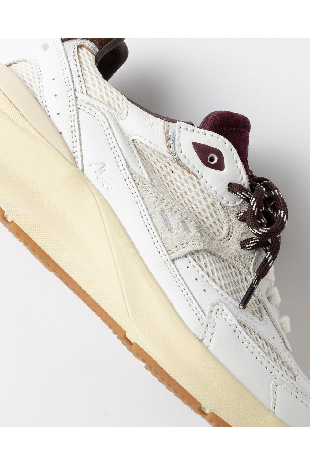 D.A.T.E. Sneakers Musa HF in bianco e marrone