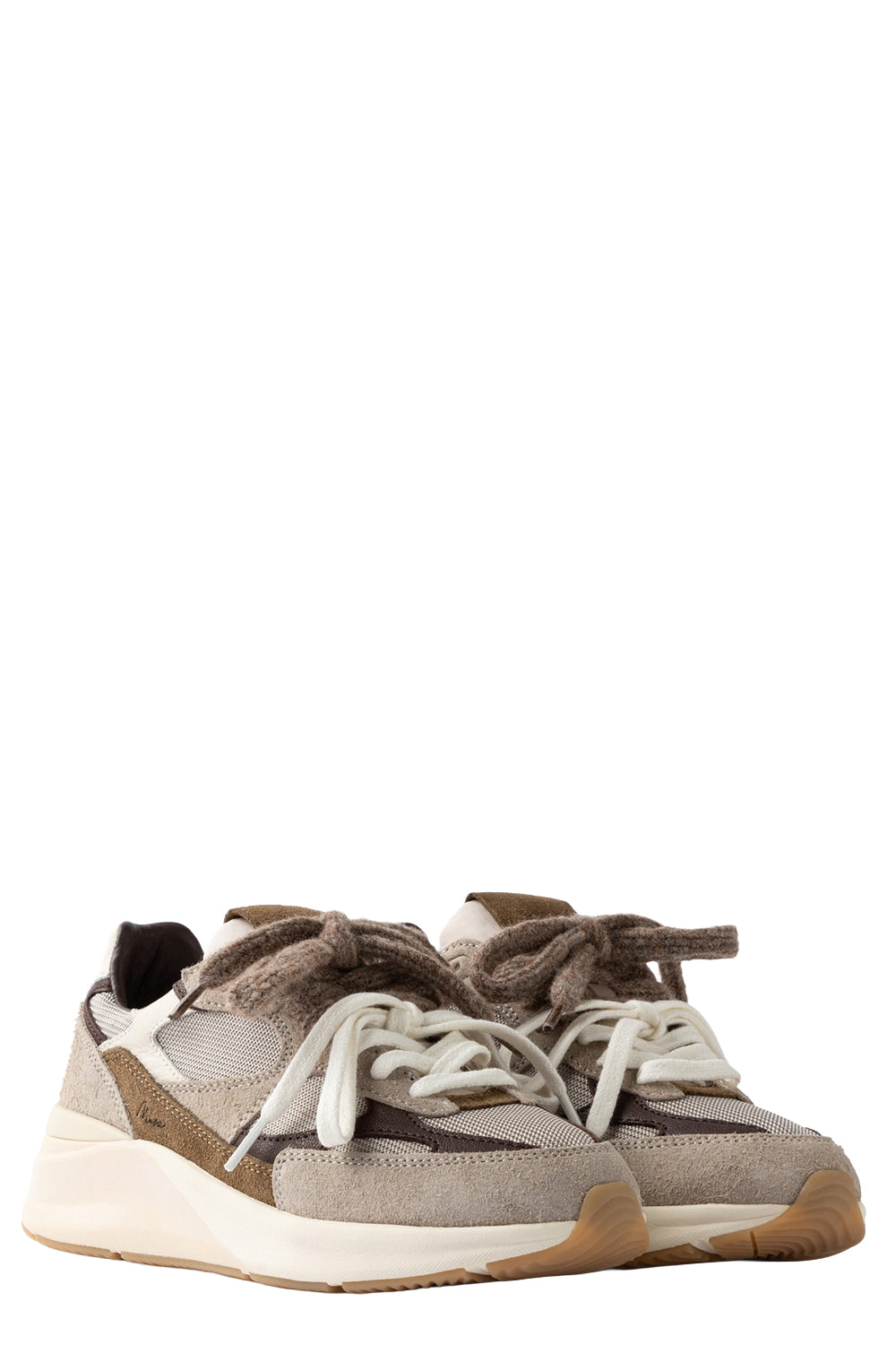 D.A.T.E. Sneakers Musa Mono in taupe