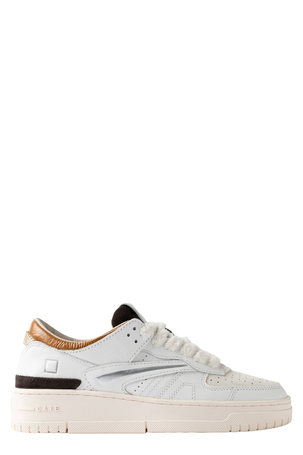 D.A.T.E. Sneakers Torneo Colored in bianco e cuoio