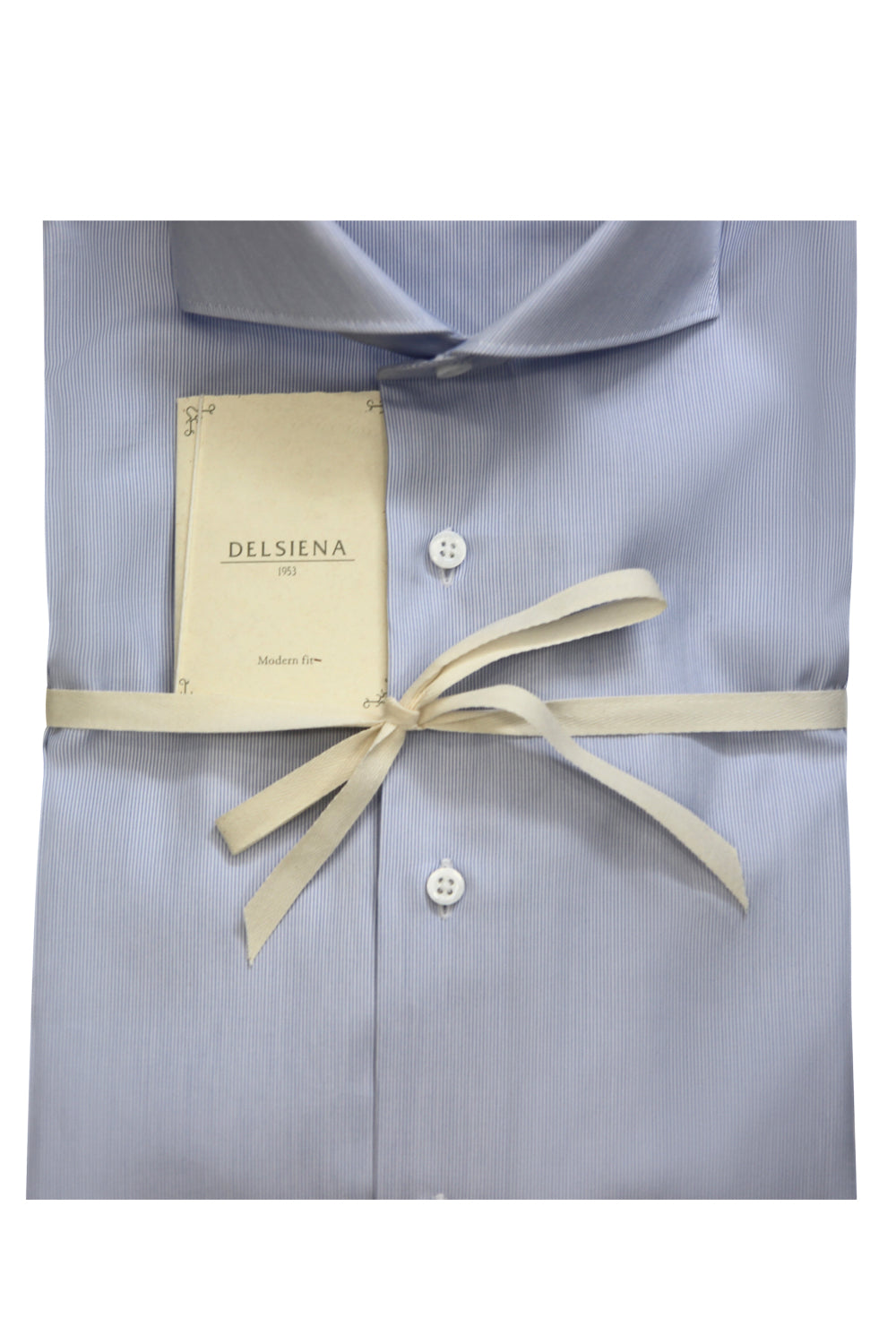 DEL SIENA Camicia in cotone microriga DEL SIENA