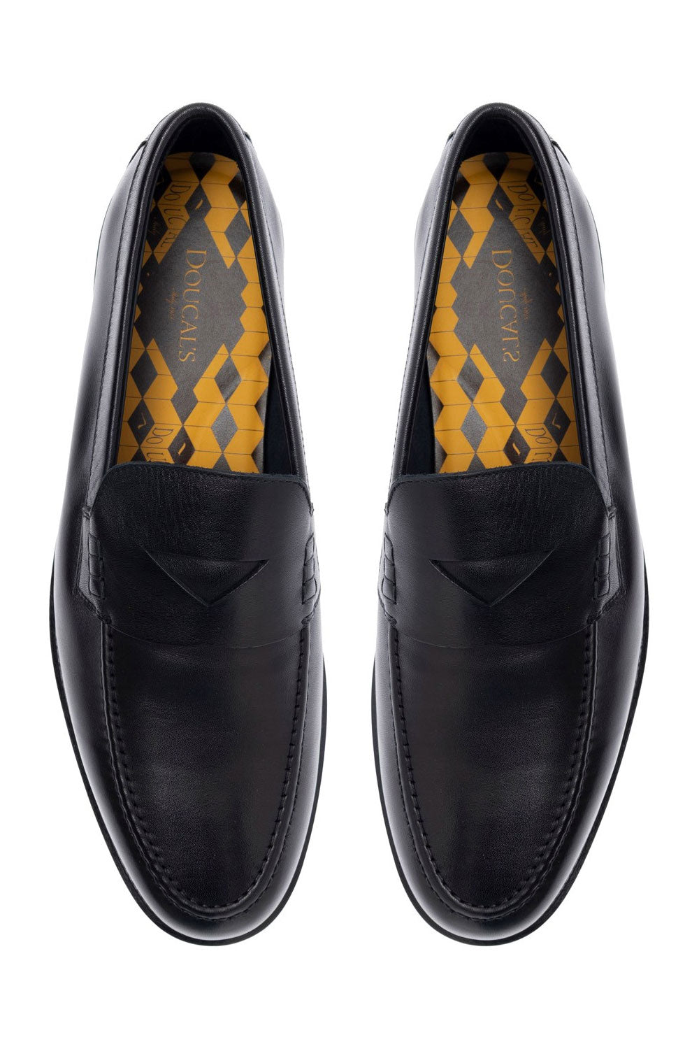 DOUCALS Mocassino in pelle total black
