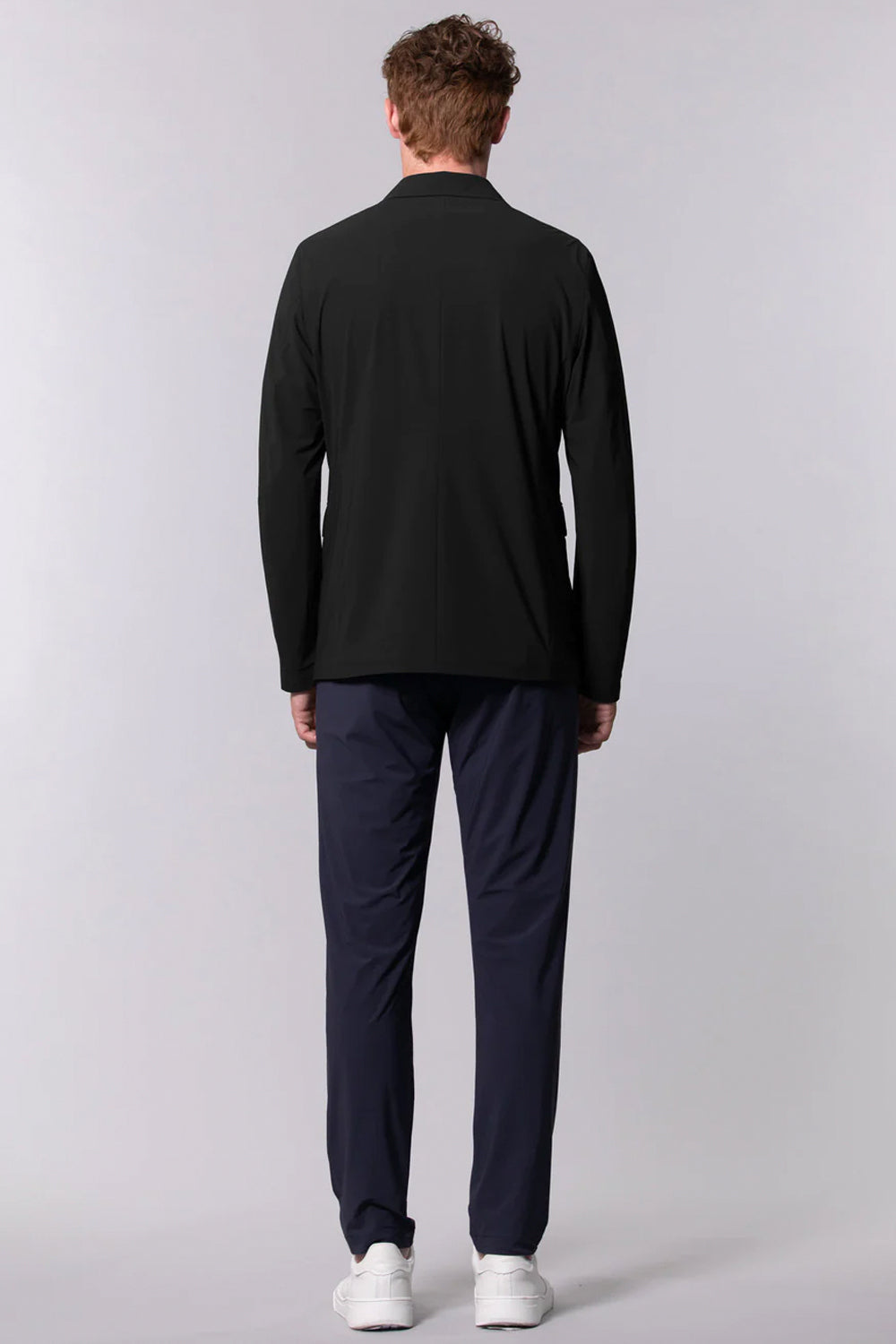 DUNO Giacca doppiopetto tessuto in maglia bstretch