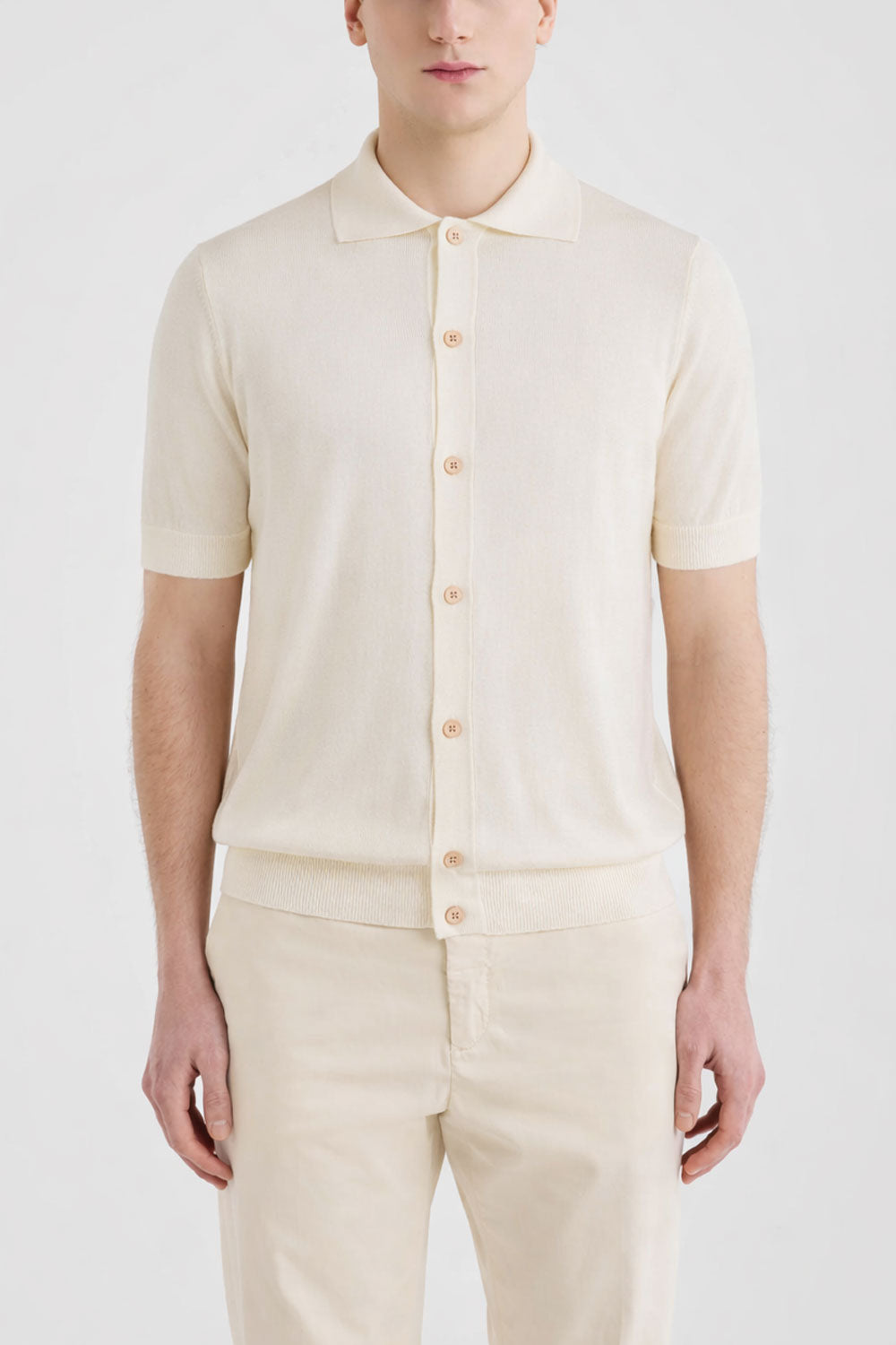 FILIPPO DE LAURENTIIS Camicia mezza manica in cotone sublime