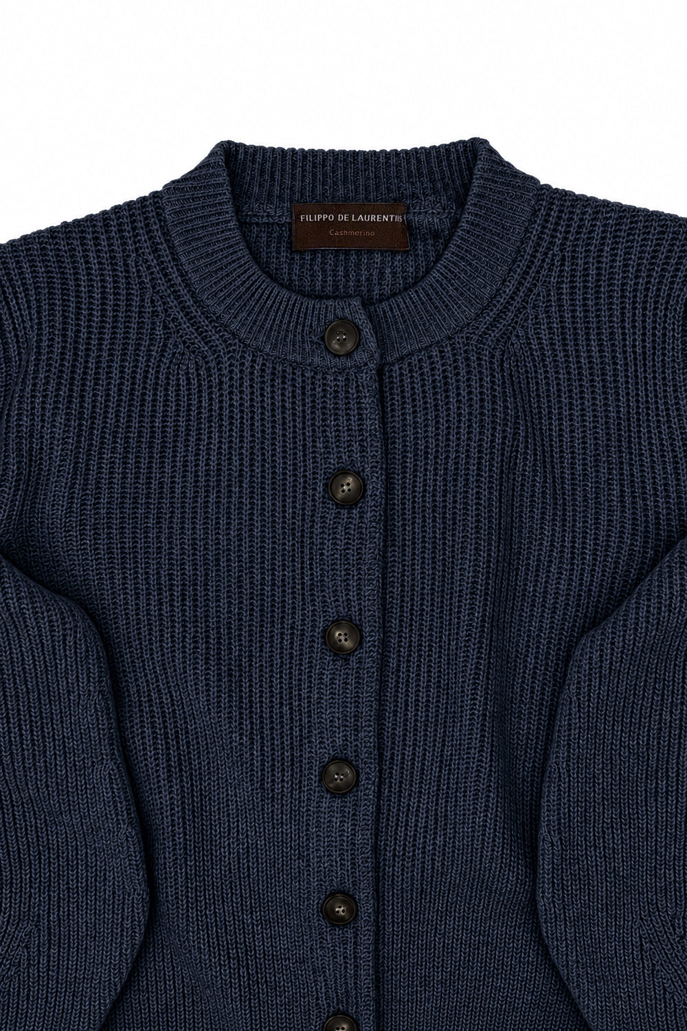 FILIPPO DE LAURENTIIS Cardigan a coste in lana e cashmere