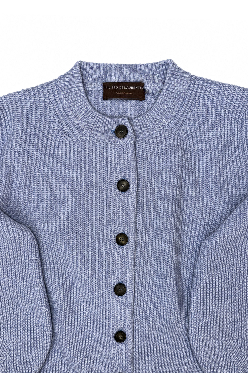 FILIPPO DE LAURENTIIS Cardigan a coste in lana e cashmere