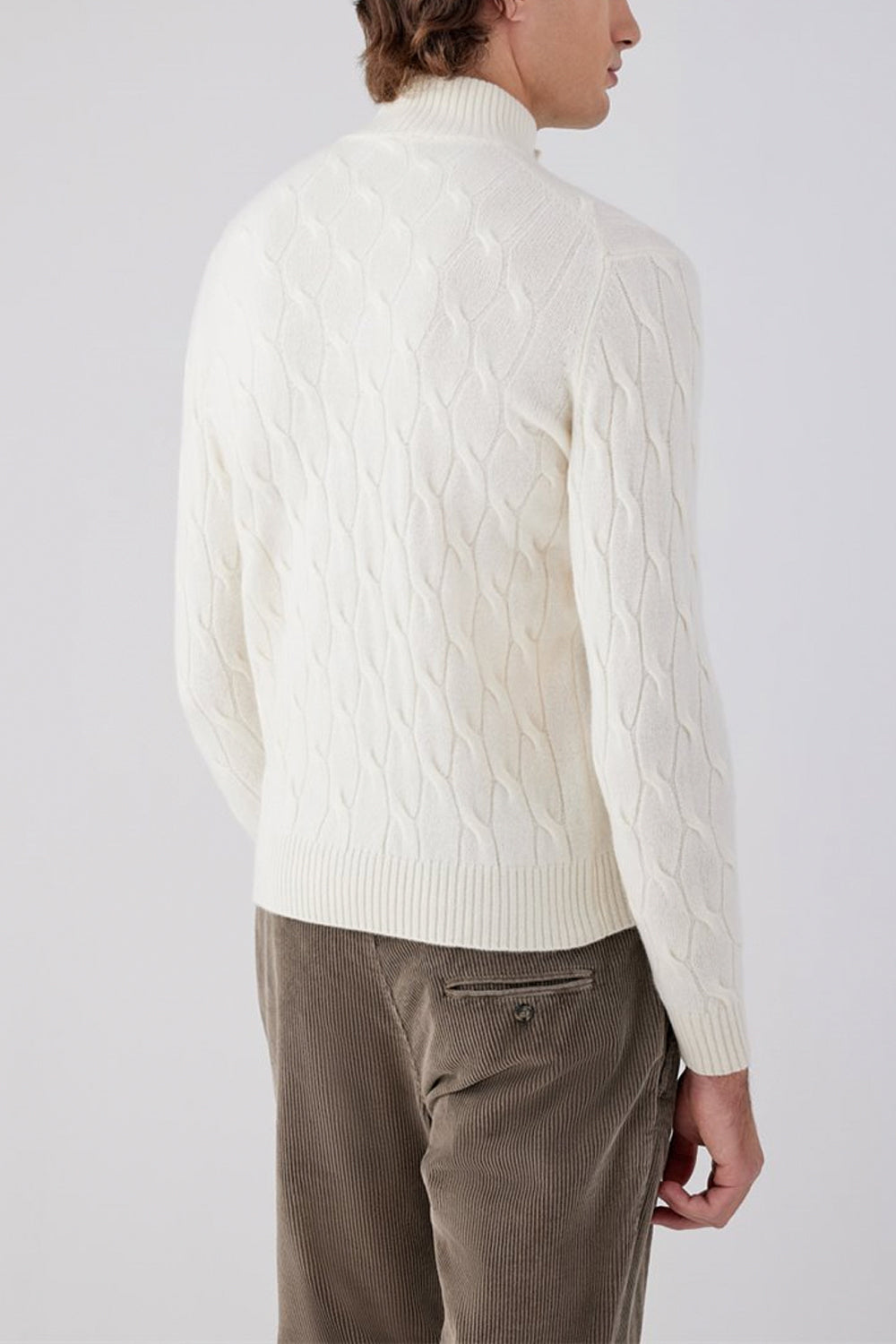 FILIPPO DE LAURENTIIS Cardigan in lana e cashmere a trecce Uncategorized FILIPPO DE LAURENTIIS