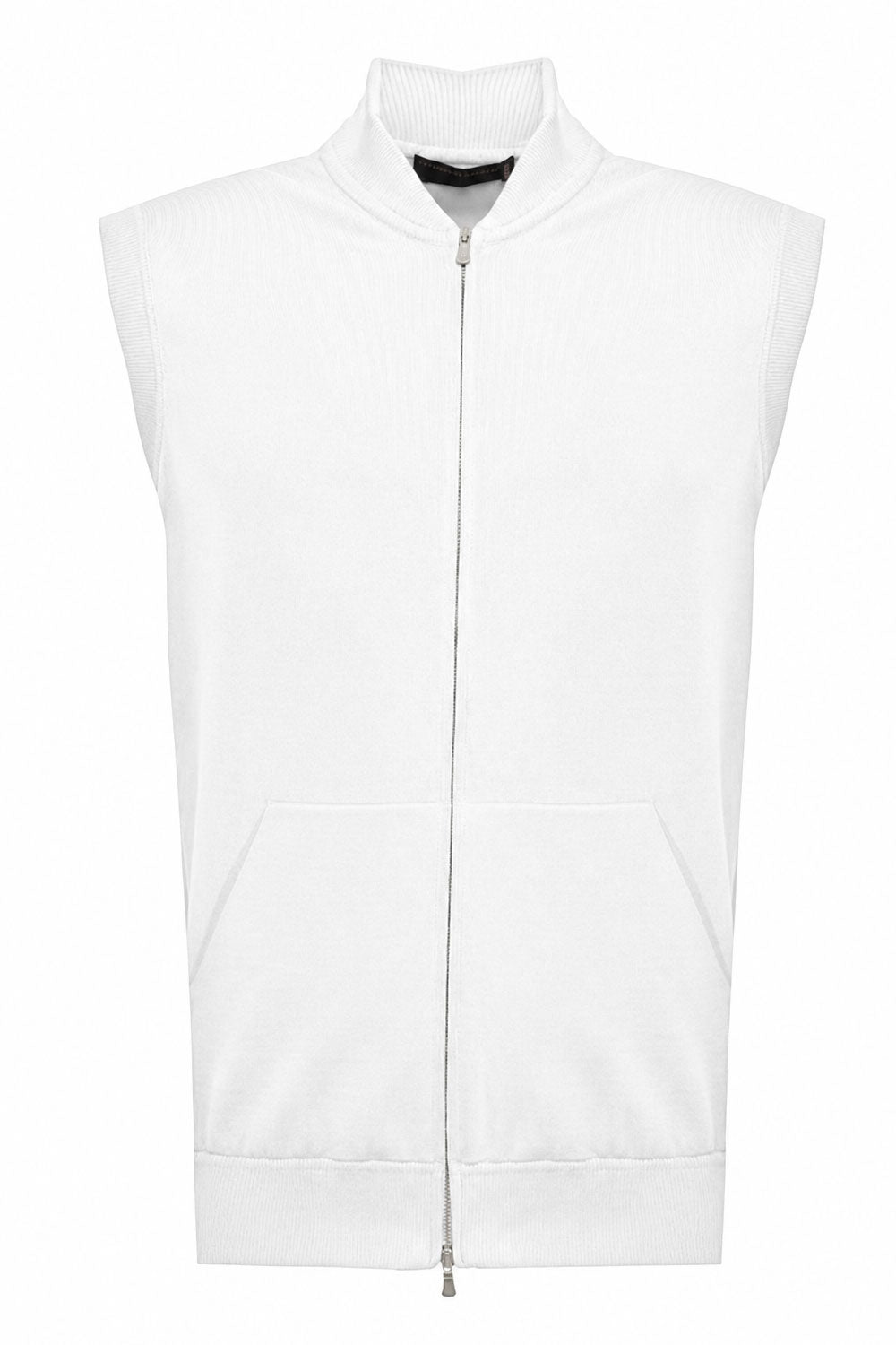 FILIPPO DE LAURENTIIS Gilet in cotone con zip
