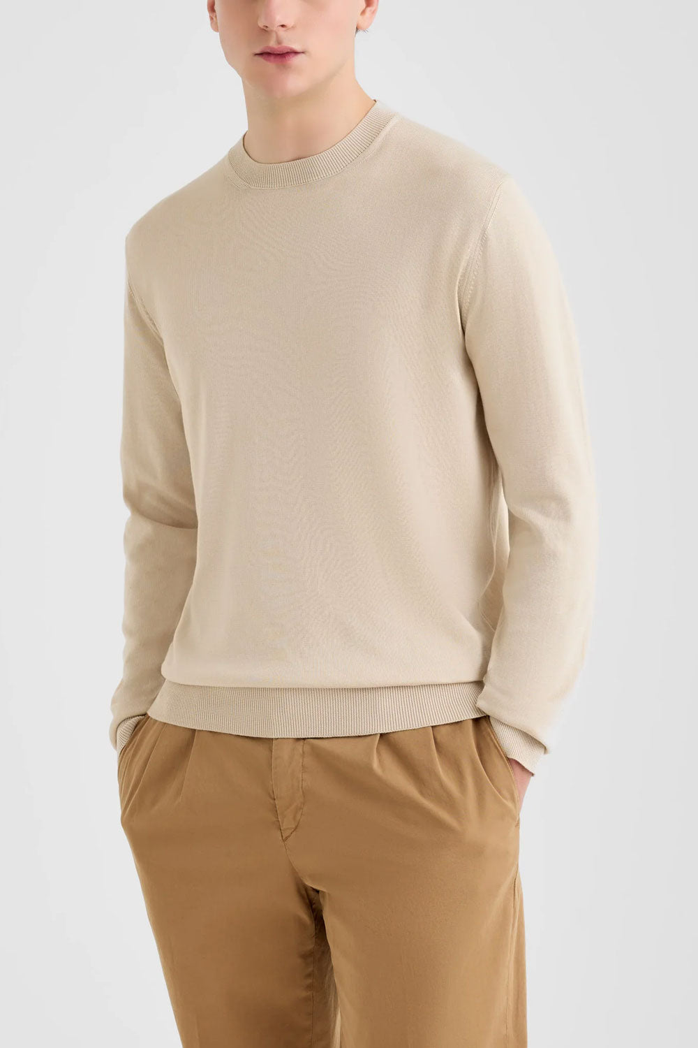 FILIPPO DE LAURENTIIS Maglia girocollo in cotone sublime