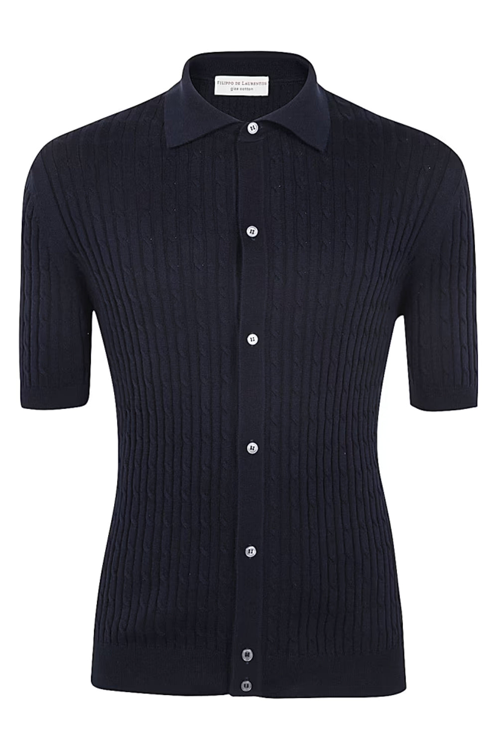 FILIPPO DE LAURENTIIS Polo camicia a trecce FILIPPO DE LAURENTIIS
