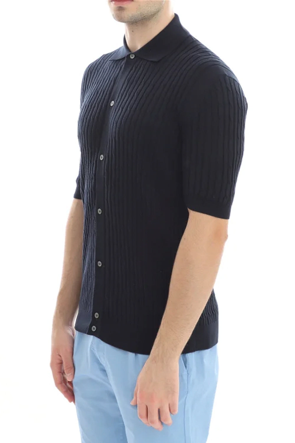 FILIPPO DE LAURENTIIS Polo camicia a trecce