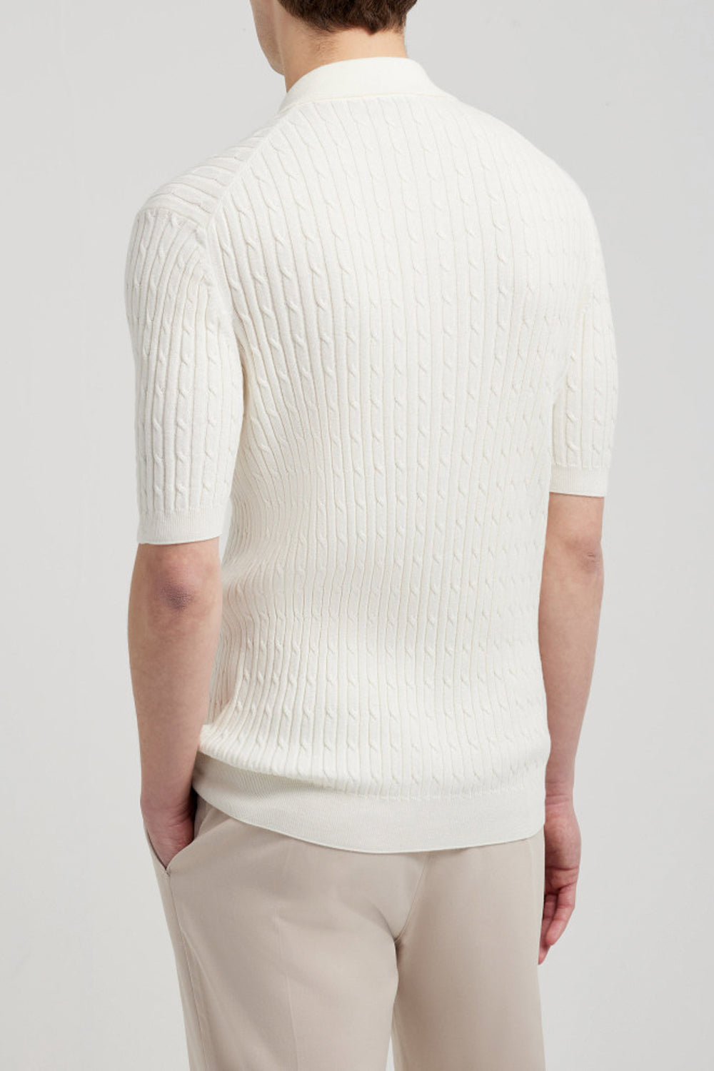 FILIPPO DE LAURENTIIS Polo camicia a trecce FILIPPO DE LAURENTIIS