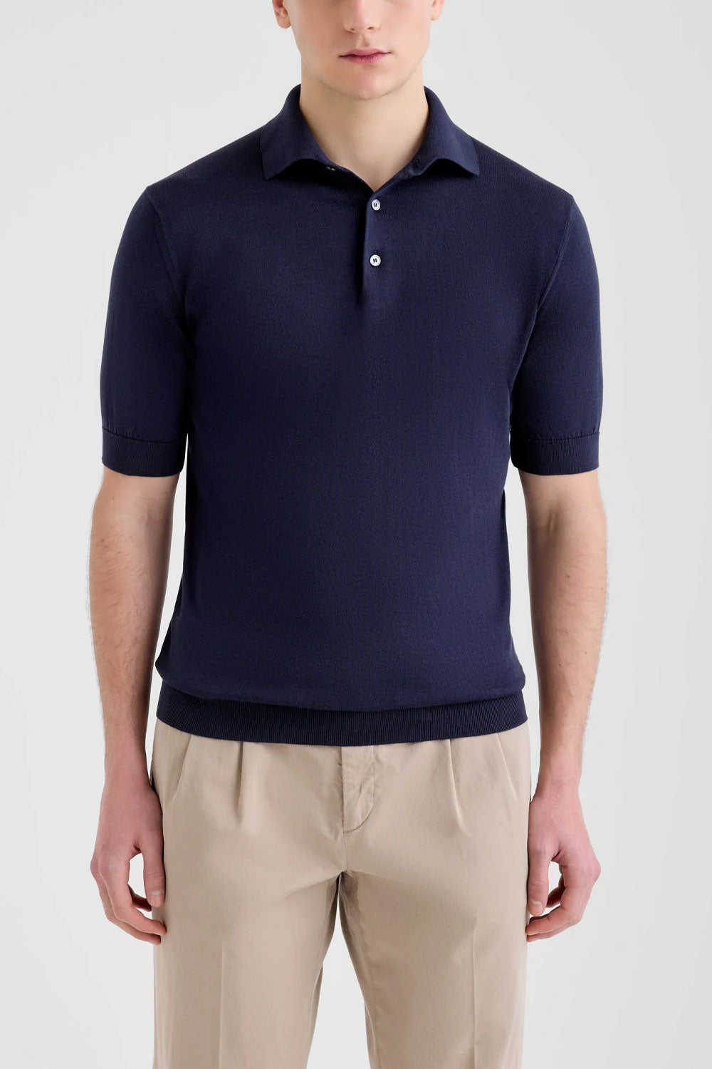 FILIPPO DE LAURENTIIS Polo in maglia di cotone sublime