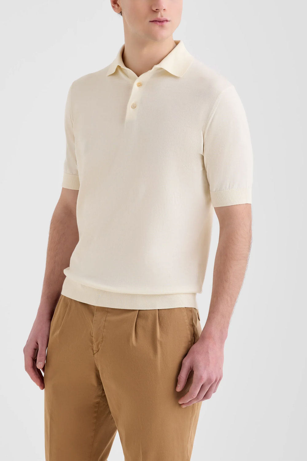 FILIPPO DE LAURENTIIS Polo in maglia di cotone sublime