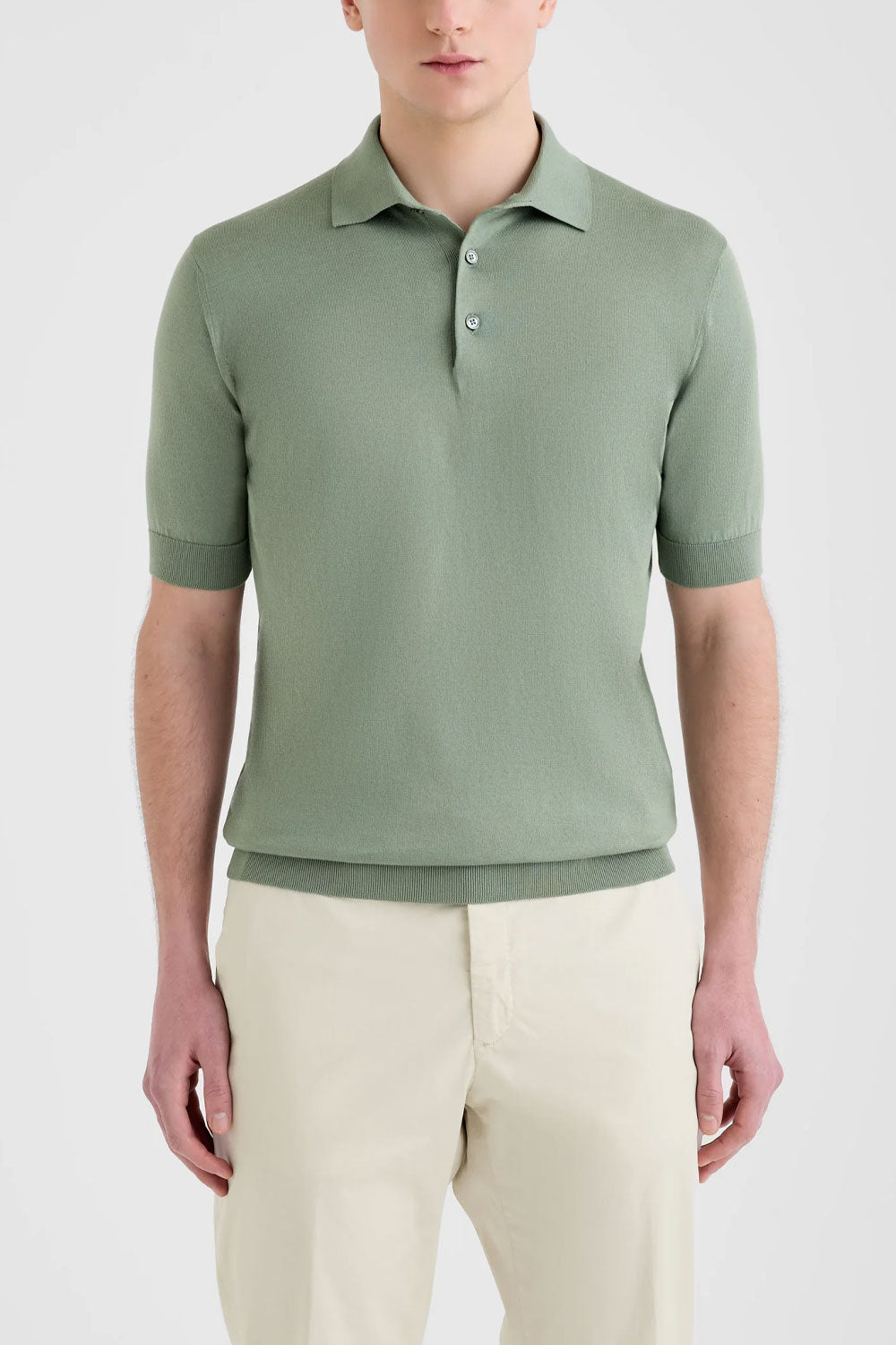 FILIPPO DE LAURENTIIS Polo in maglia di cotone sublime