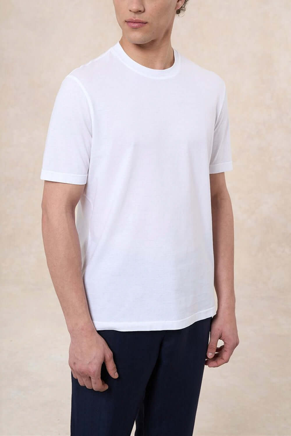 FILIPPO DE LAURENTIIS T-shirt in cotone crepe Uncategorized FILIPPO DE LAURENTIIS