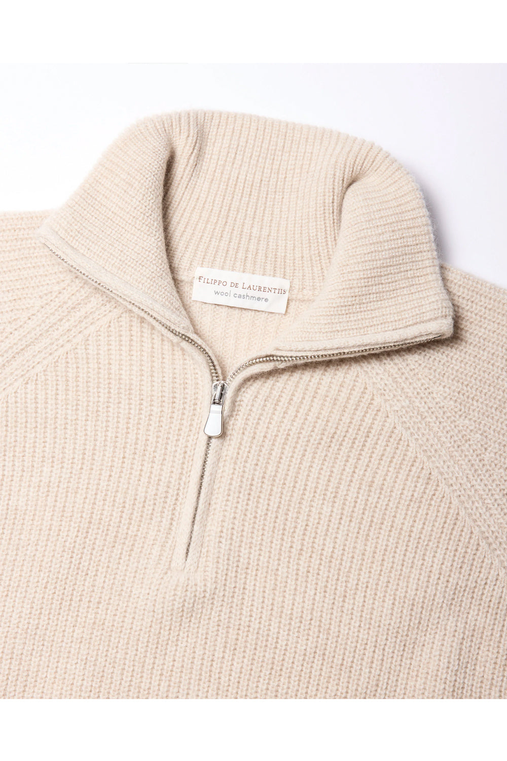 FILIPPO DE LAURENTIIS Maglia lana e cashmere mezza zip